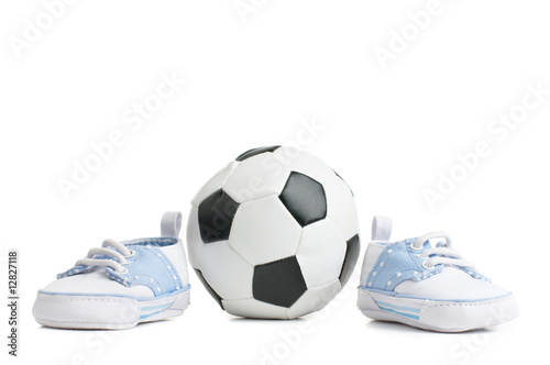 Football / Soccer Ball With Baby Shoes