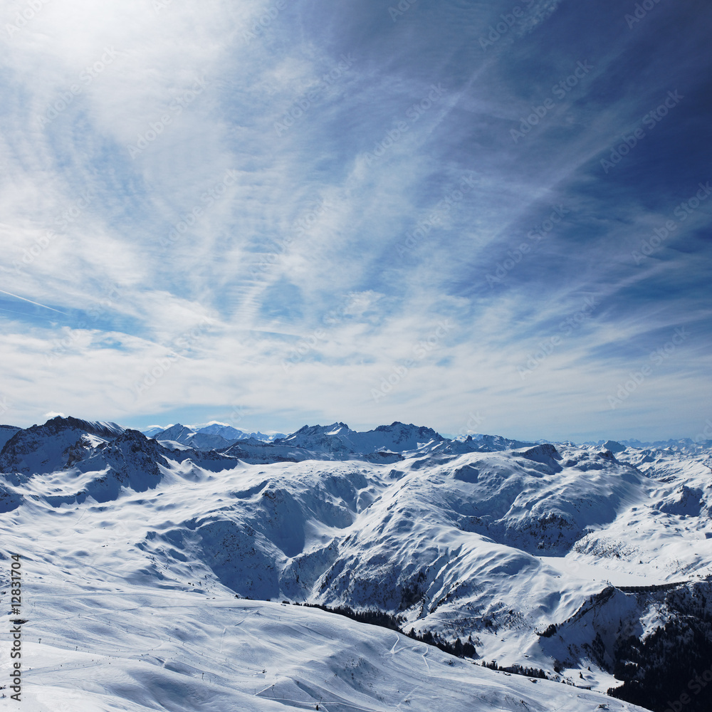 Naklejka premium carré alpin