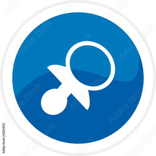 Baby pacifier web button