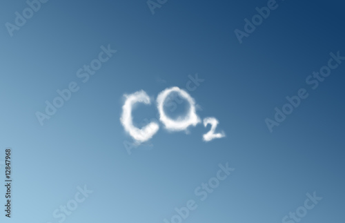 Obraz na płótnie CO2 cloud