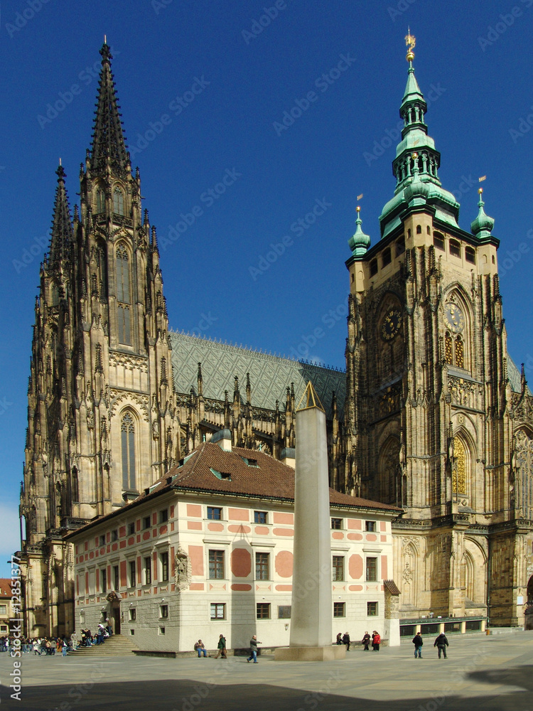 Gothic St. Vitus' Cathedral in Prague