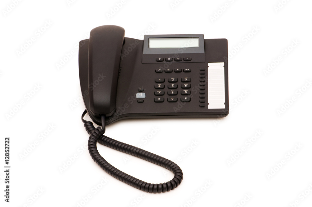 Office phone isolated on the white background Office phone isolated on the white background
