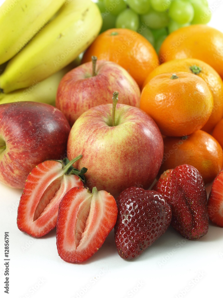 Fruits: apples, strawberries, oranges, bananas, grapes. Fruits: apples, strawberries, oranges, bananas, grapes.
