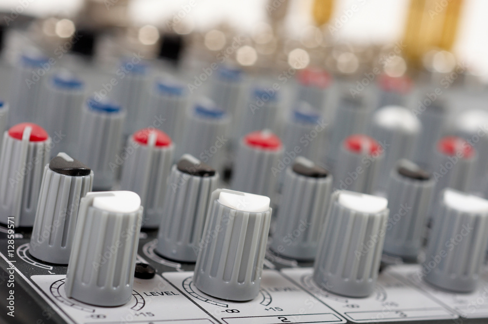Obraz premium Audio control console