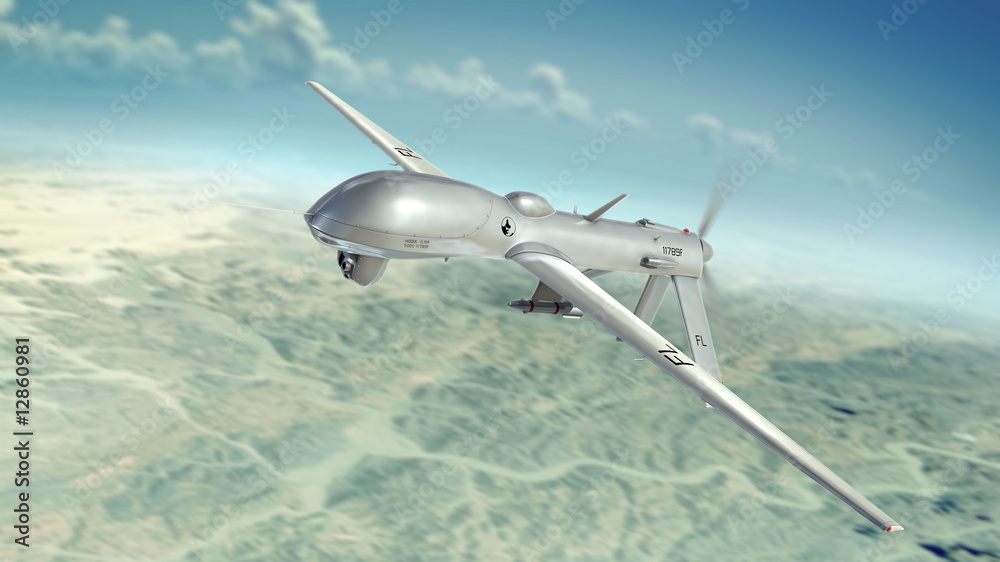 Naklejka premium Unmanned air vehicle