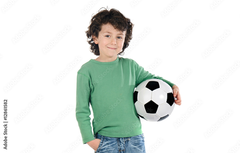 Child with soccer ball Child with soccer ball
