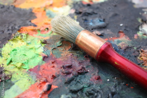 Dry oil artist palette
