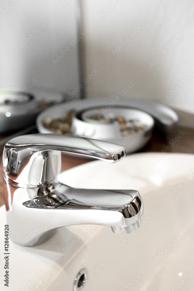 clean and modern washbasin with ornament clean and modern washbasin with ornament