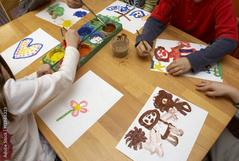 Obraz premium children painting