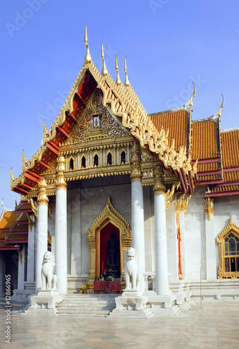 Wat Benjamobopith in Bangkok, Thailand. photo