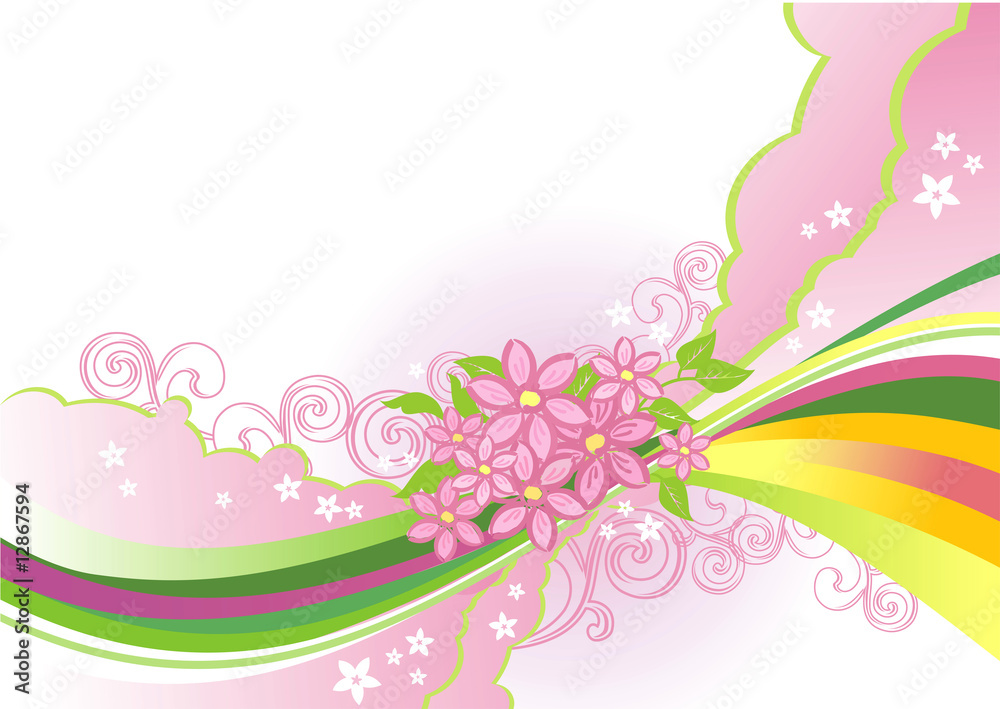 abstract flower background / vector / layers are separated! abstract flower background / vector / layers are separated!