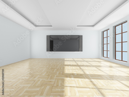 Interior of a living room. ...