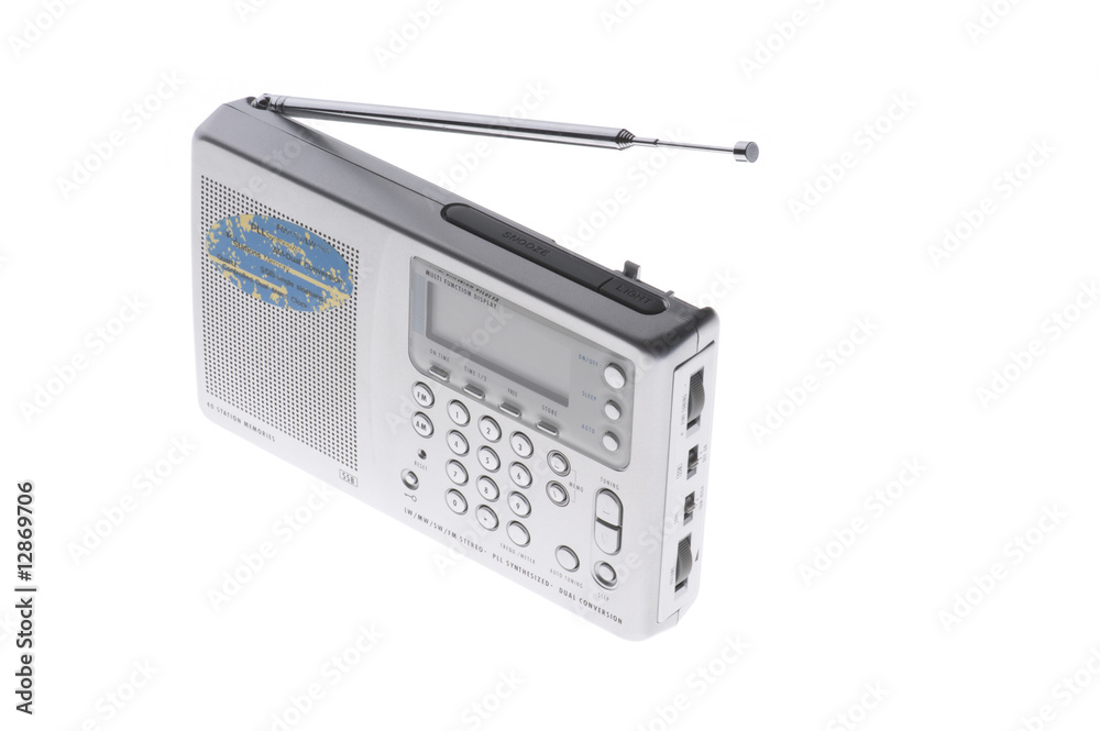 radio on white radio on white