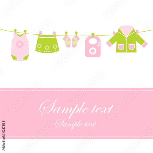 Baby arrival announcement card