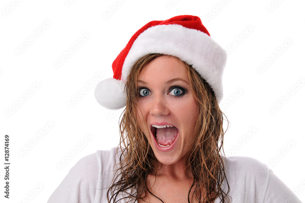 Santa girl with hat Santa girl with hat