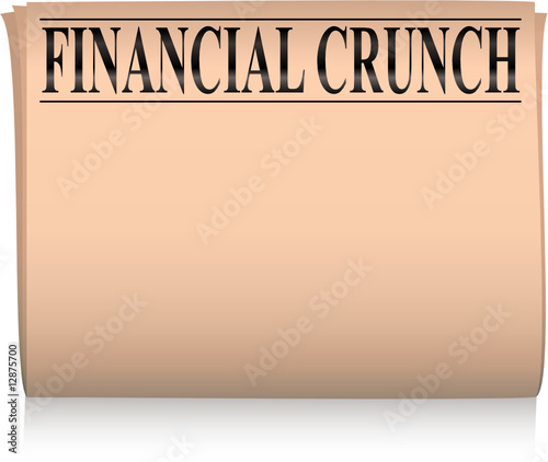 newspaper pink financial graph