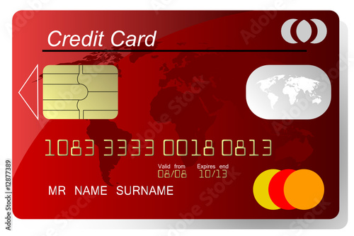 Red credit card