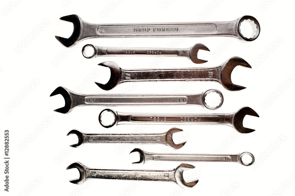 Spanners on white