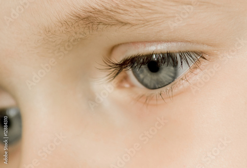 Young boy eyes
