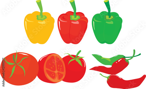 peppers and tomatoes