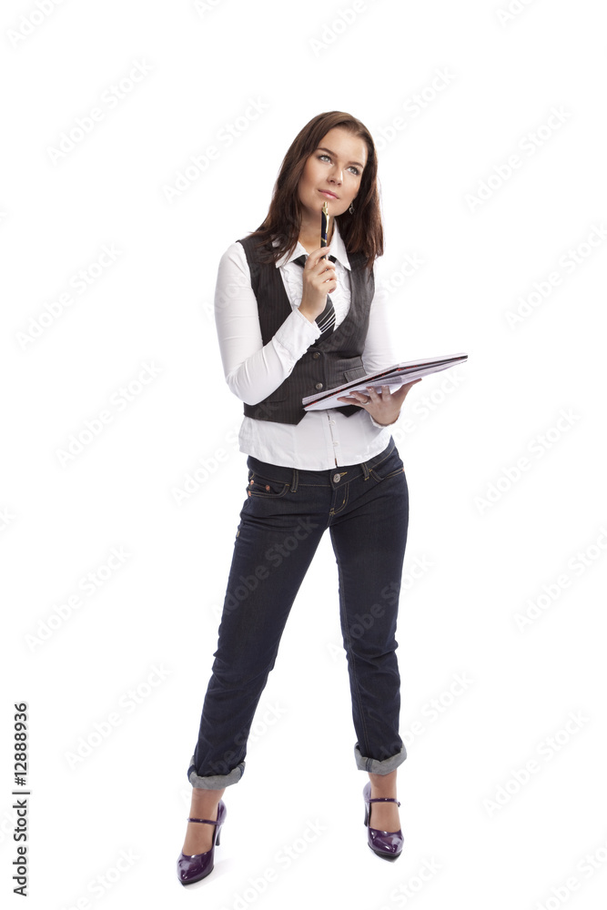 business woman thinking business woman thinking