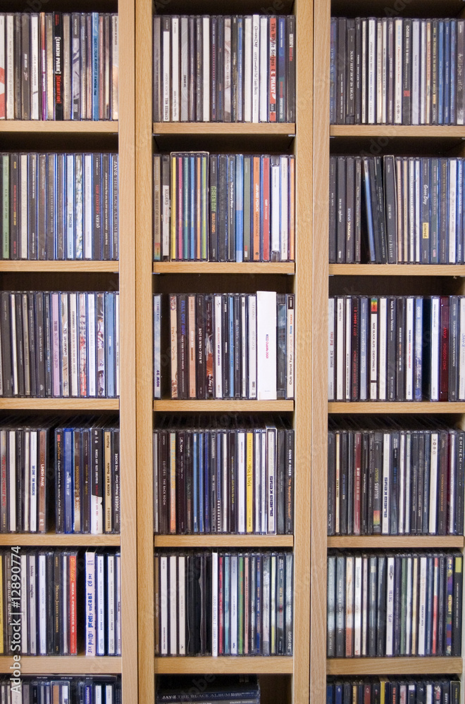 CD rack with loats of music CD rack with loats of music