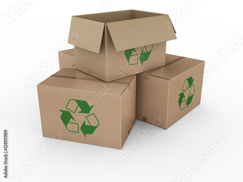 cardboard boxes
