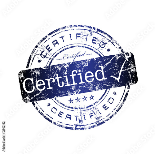 Certified rubber stamp