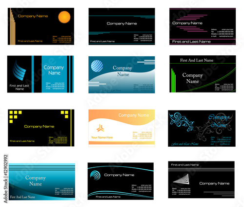 Set of business cards