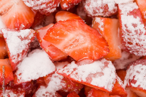 Quadro em tela close-up strawberry