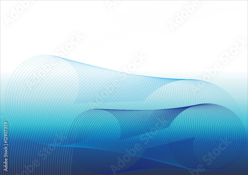 Hintergrund geschwungen Welle blau