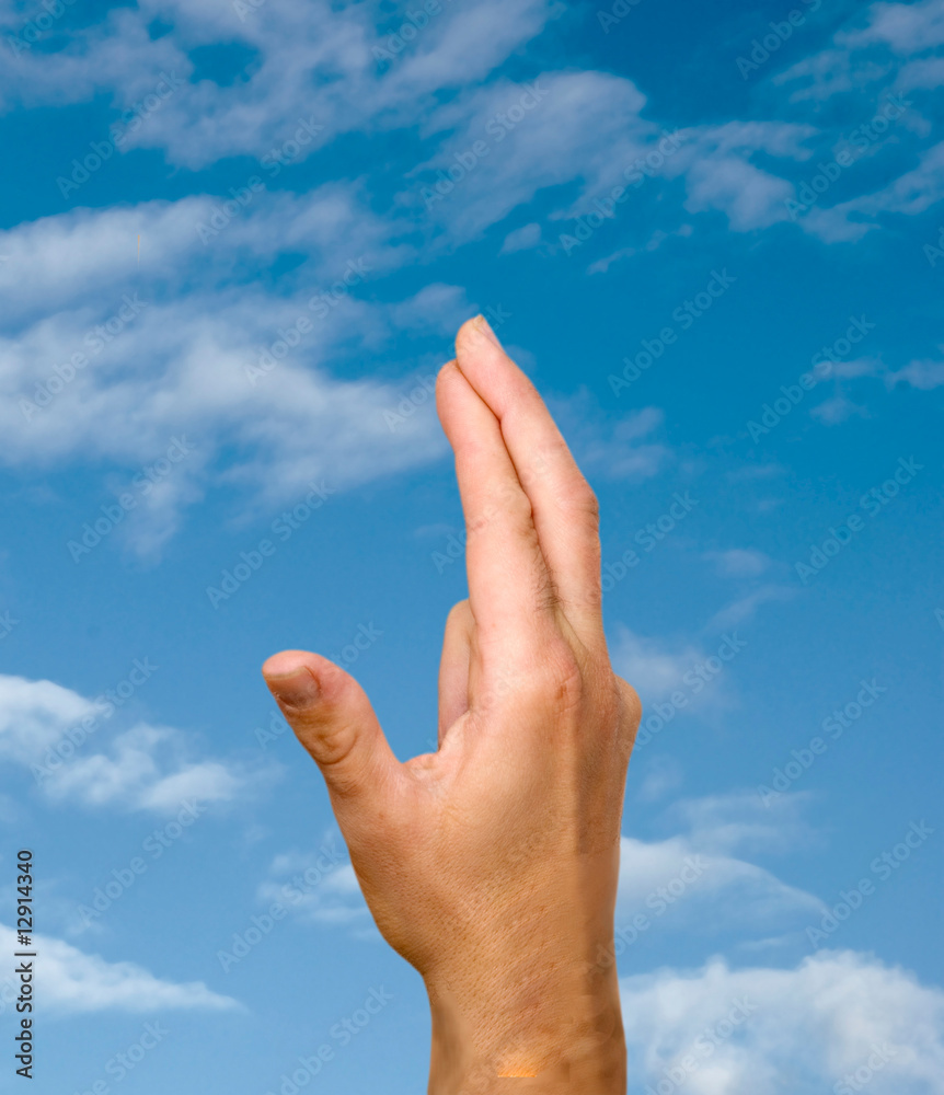 Crossed fingers symbolizing good luck Crossed fingers symbolizing good luck