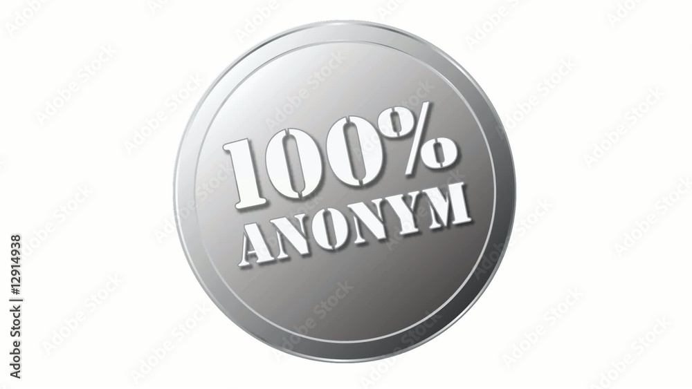 Siegel oder Stempel mit 100% anonym