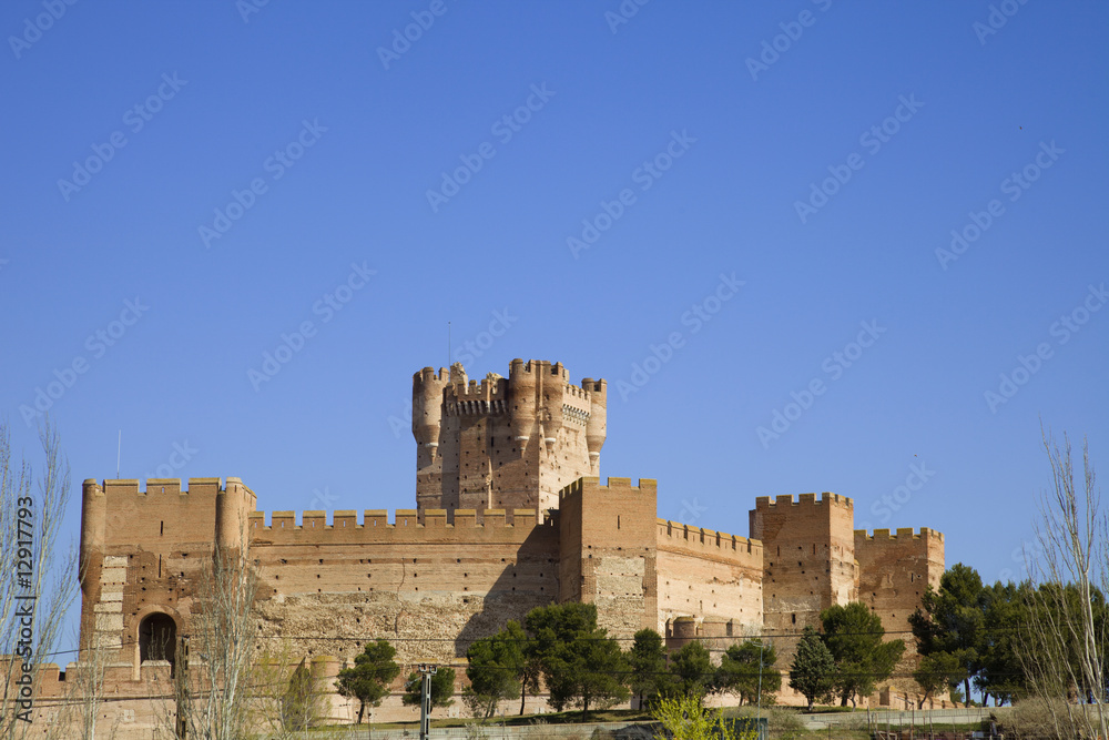Mota's Castle in Medina del Campo, Valladolid, Spain
