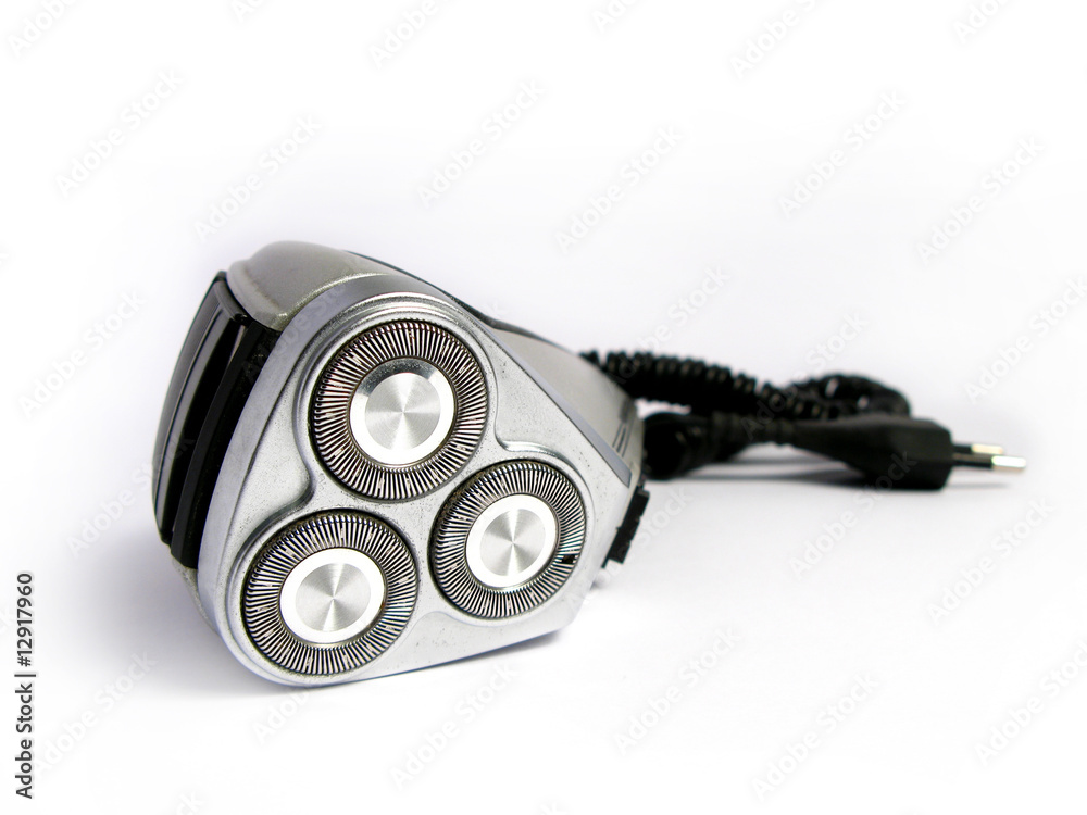 retro electric shave machine in white background retro electric shave machine in white background