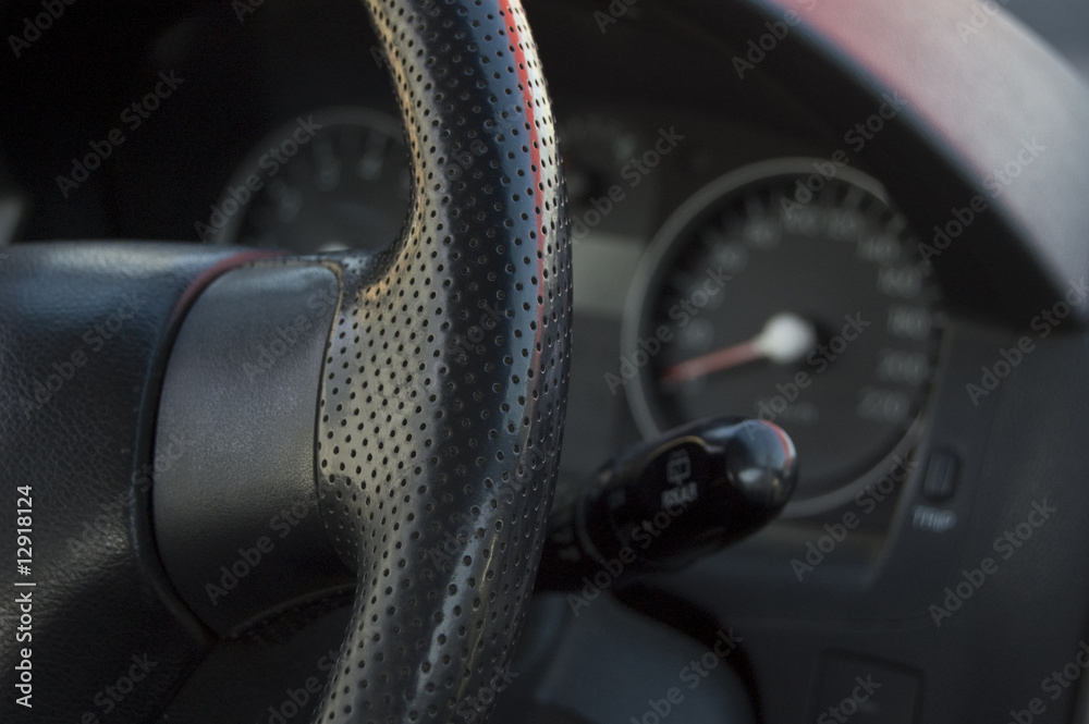 Speedometer of the car Speedometer of the car
