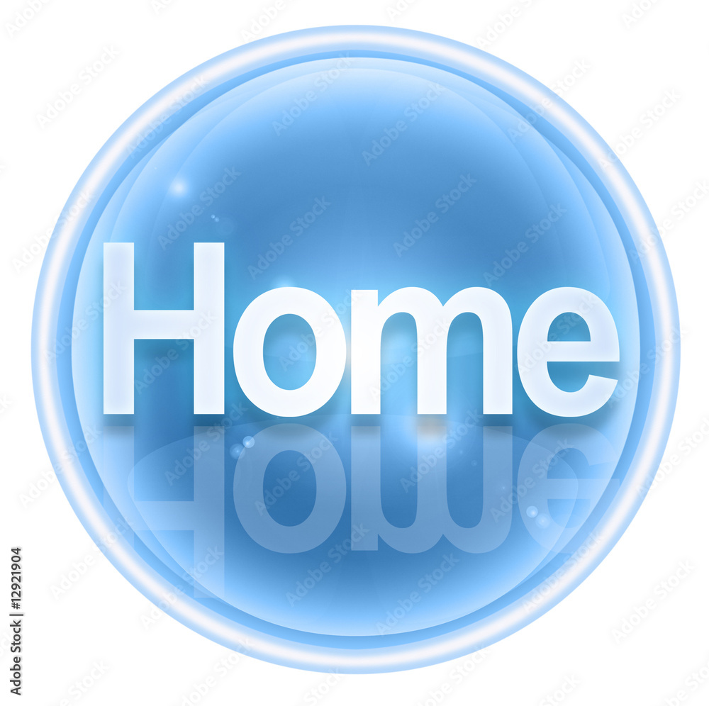 home icon ice, isolated on white background home icon ice, isolated on white background