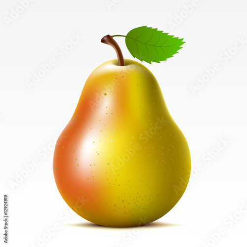 Pear on a white background