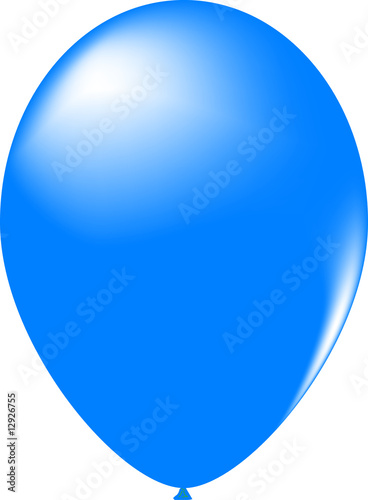 Blau Luftballoon photo