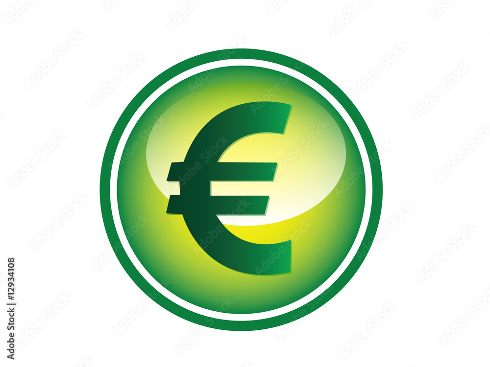 green euro button green euro button