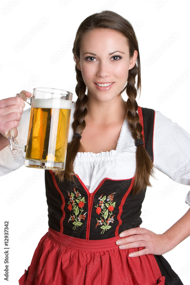 Woman Holding Beer