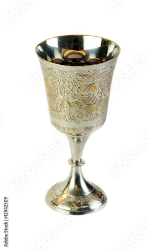 Communion Chalice on White Background