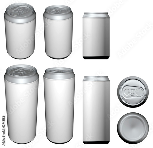 Fotografie beverage can different views