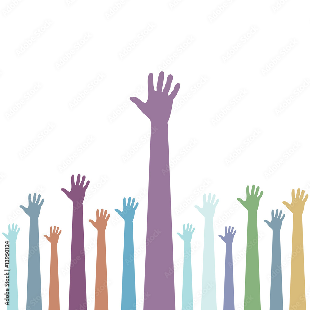 Fototapeta premium Group of hands
