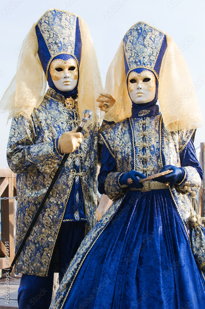 Obraz premium Venetian cpuple during the carnival