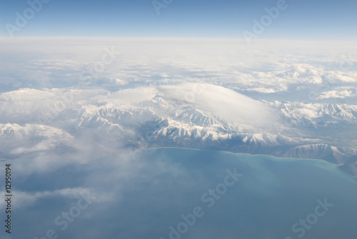Airphoto of clouds and mountains © Ella