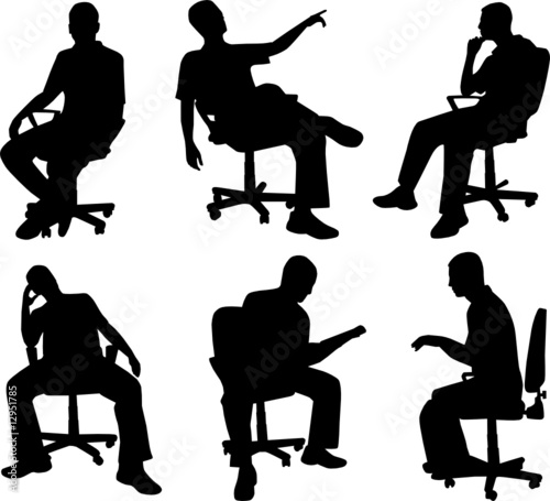 Man in position sitting