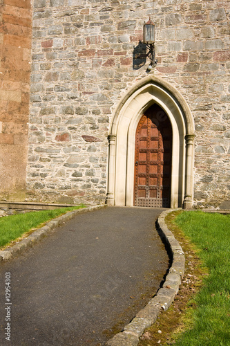 path to church door