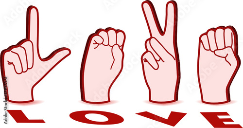 Wallpaper Mural Sign Language of Love Torontodigital.ca