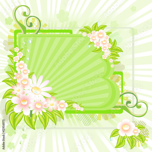 Floraler Hintergurnd für Design